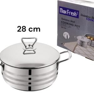 Max Fresh SS Cooking Pot with SS lid 28 cm