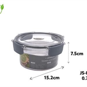 Acrylic Airtight Round Food Storage Box 0.75L