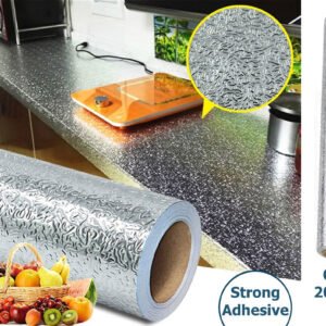 Self Adhesive aluminium kitchen sheet 60 x 200 cm