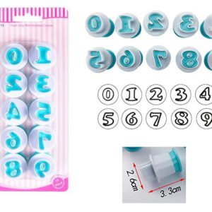 Push Easy Mini Number Cutter 10 pc