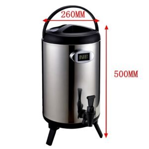12L Stainless Steel Thermal Jug with Thermometer