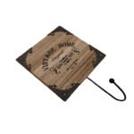 Wooden "Vintage Home" Wall Hanger with one hook