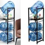 Water Bottle Dispenser 3 tiers Metallic Bottle Holder