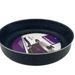 Black Granite Nouval Round Oven Tray 30 cm