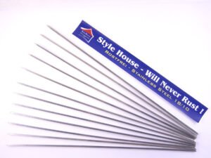 Stainless steel squared skewers X12