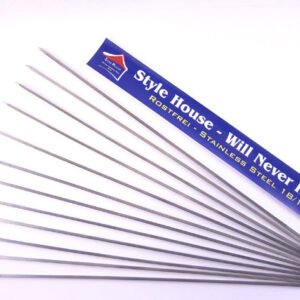 Stainless steel squared skewers X12