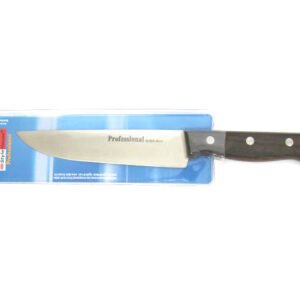 Professional Butcher knife with wooden handle and high quality stainless steel blade with straight edge