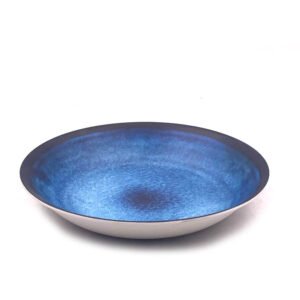 Bleu Marble Deep Melamine Plates X6.