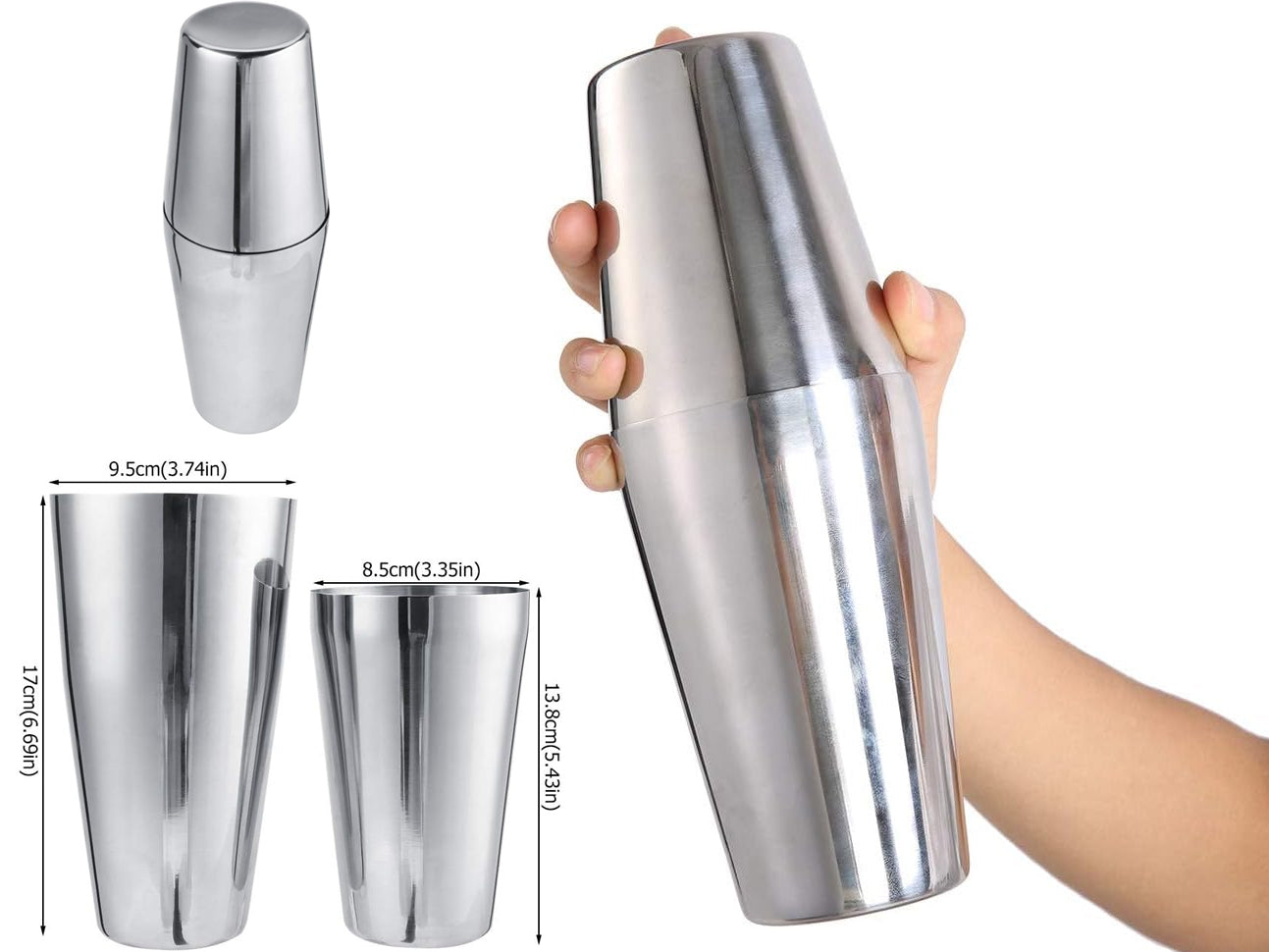46820e12399c1c3fc5b42a4183998324.jpg 700 ml Boston Shaker. SS Professional Shaker