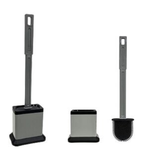 Rect Silicone Toilet Brush with Stand
