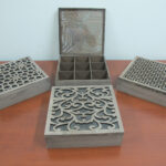 Large Wooden Tea Box 9 compartments