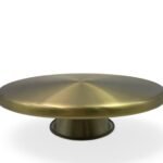 Golden Color Stainless Steel Footed Cake Holder