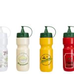 Decorated Plastic Sauce Bottle 660 ml