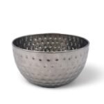 Small Stainless Steel Snack Bowl 12 cm w Hammered Finish