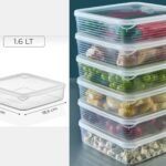 Line Storage Box Square 1.6 L Food Box