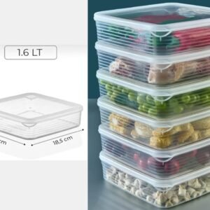 Line Storage Box Square 1.6 L Food Box