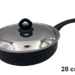Black Granite Nouval Sauteuse 28 cm
