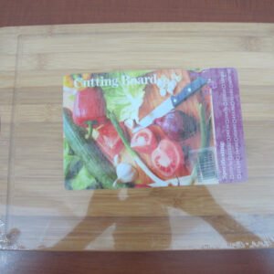 Bamboo Cutting Board with Stainless Steel Handle