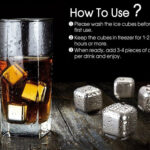 Stainless Steel Ice Cubes Set of 4