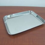Thick stainless steel display tray 29 cm