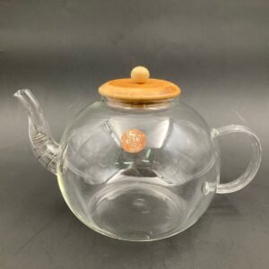 Borosilicate Glass Tea Pot Wood cover 1500 ml