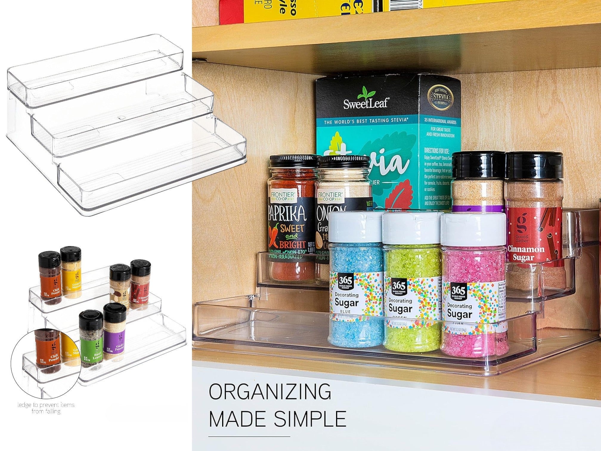 4d05a243b28767d6ab2d1fe542d5b653.jpg Transparent 3 levels Spice Bottle Holder