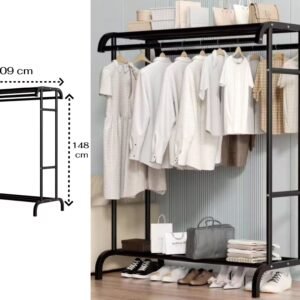 Heavy Duty Freestanding Wardrobe Metal Clothing Rack