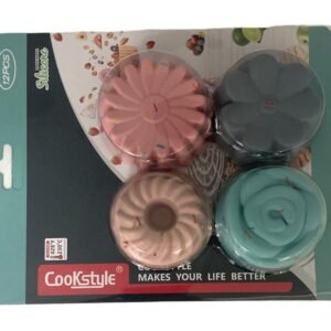 12 Flower Shapes Silicone Muffin Holders