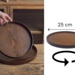 Dark Bamboo Lazy Suzanne 25 cm