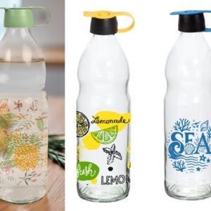 Glass Decorated Bottle 1 L
