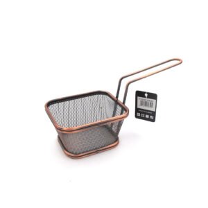 Copper Color French Fries Basket; 10 cm