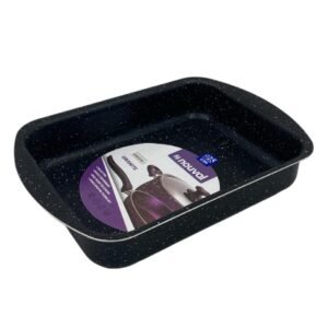 Black Granite Nouval Rectangular Oven Tray 25 cm