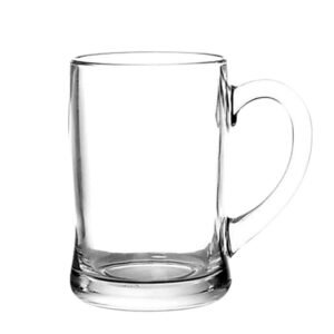 Glass Mug 300 ml with Heavy Wide Base