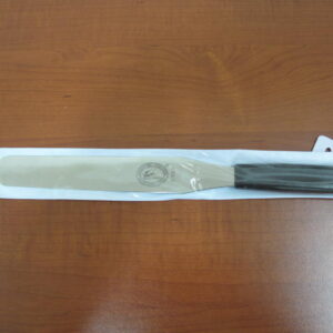 Long Straight Spatula with Black Handle 20cm
