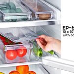 Clear Fridge Organizer with Cover 37 x 10 x 5 cm