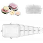 Reusable Rectangular Silicon Covers set of 6