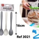 Plastic Bag Clip Spoon Shape X3