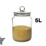 Break resistant BPA Free 5L Plastic Jar with Lid