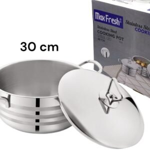 Max Fresh SS Cooking Pot with SS lid 30 cm