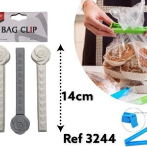Plastic Bag Clip Flower Design X3