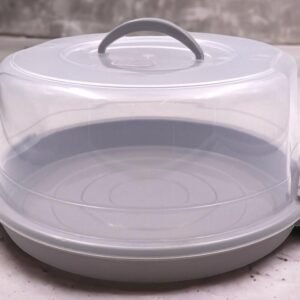 Maxi Round Cake Container with High Cover & Handle