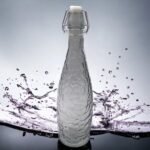 Fume Color Coral Glass Bottle
