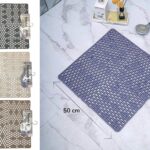PVC non slip Square Shower Mat 50x50 cm