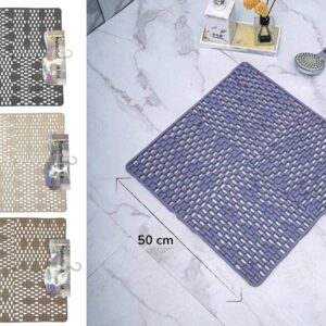 PVC non slip Square Shower Mat 50x50 cm