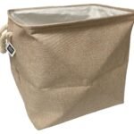 Large Rectangular Laundry Bag with Rope Handles 44 x 32 x 43 cm