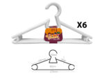 Plastic Kids Hanger X6