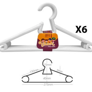 Plastic Kids Hanger X6