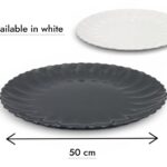 Melamine Big Round Dish with wavy edges 50 cm