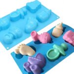Silicone Baby Shower Mold 6 cavities