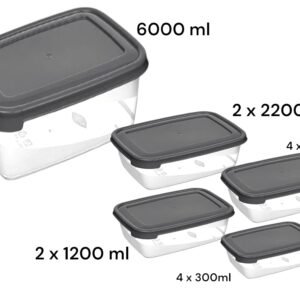 Set of 13 Cook & Keep Rectangular Food Containers